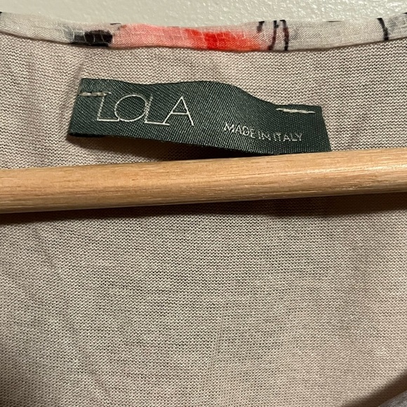 Lola Women's Long Sleeve Floral Blouse Made in Italy - Picture 9 of 12